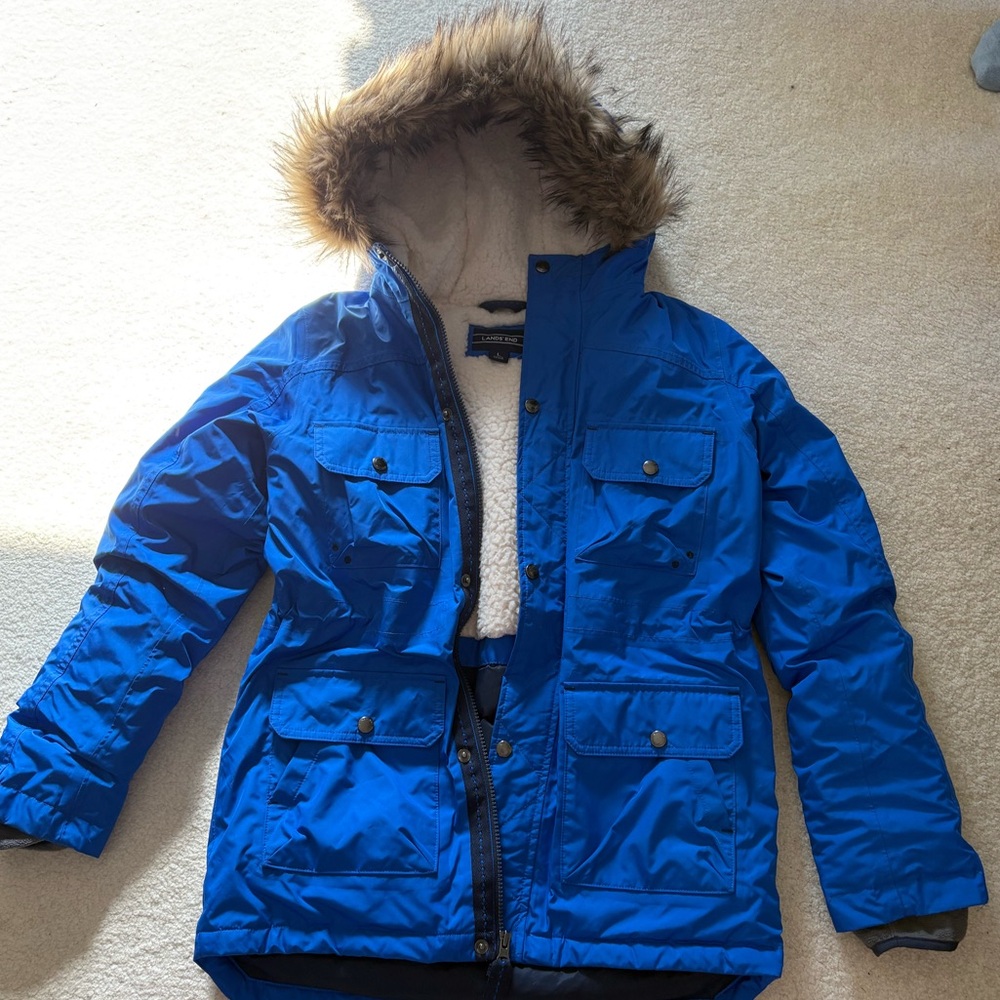 Lands' End Kids Large Expedition Waterproof Winter Down Parka